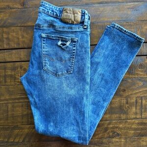American Eagle Acid Wash Slim Fit Distressed Jeans, Men’s 32x32